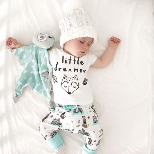 Conjunto de ropa para bebé recién nacido (camiseta, top y pantalón), para niños y niñas.