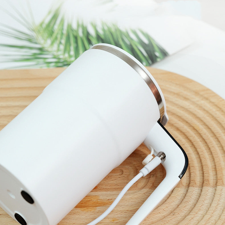 Taza de café eléctrica recargable por USB, taza magnética automática, IP67, resistente al agua, de acero inoxidable, apta para alimentos, para zumos, té, leche, batidos, utensilios de cocina.