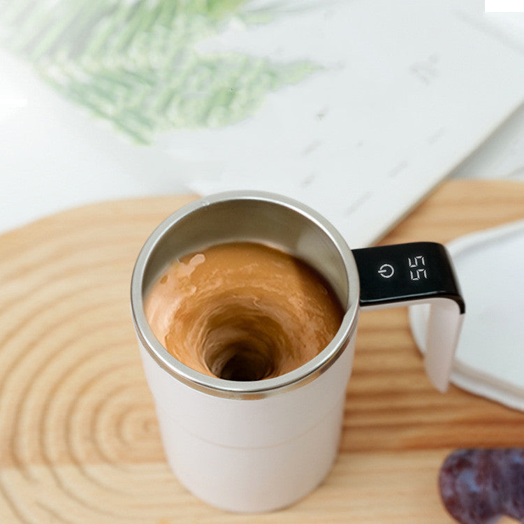 Taza de café eléctrica recargable por USB, taza magnética automática, IP67, resistente al agua, de acero inoxidable, apta para alimentos, para zumos, té, leche, batidos, utensilios de cocina.