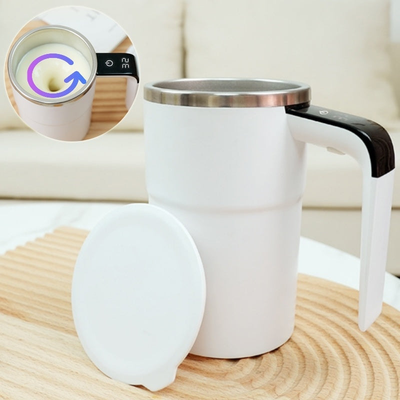 Taza de café eléctrica recargable por USB, taza magnética automática, IP67, resistente al agua, de acero inoxidable, apta para alimentos, para zumos, té, leche, batidos, utensilios de cocina.