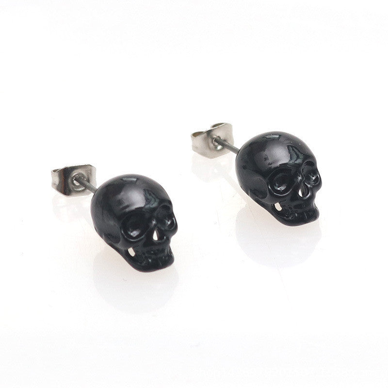 Personality Retro Skull Eardrops Earrings For Halloween