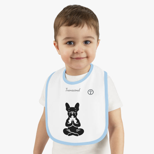 Baby Contrast Trim Jersey Bib