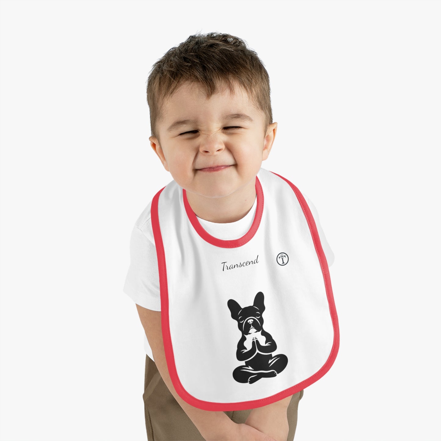 Baby Contrast Trim Jersey Bib