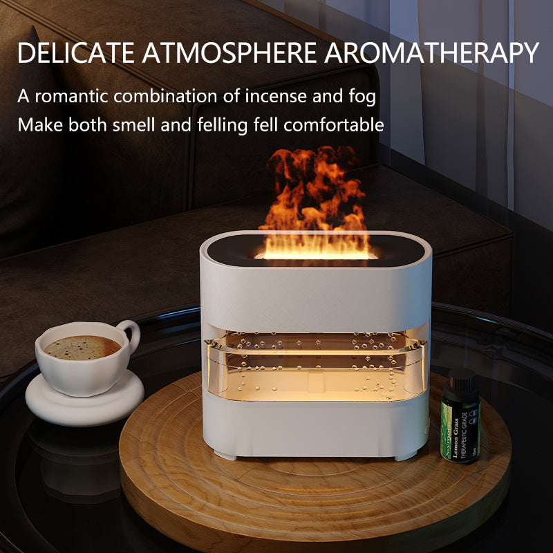 2024 New Products Rain Cloud Fire Humidifier Water Drip Novedades 2024 Rain Water Diffuser Fire Flame Humidifier Aroma Diffuser