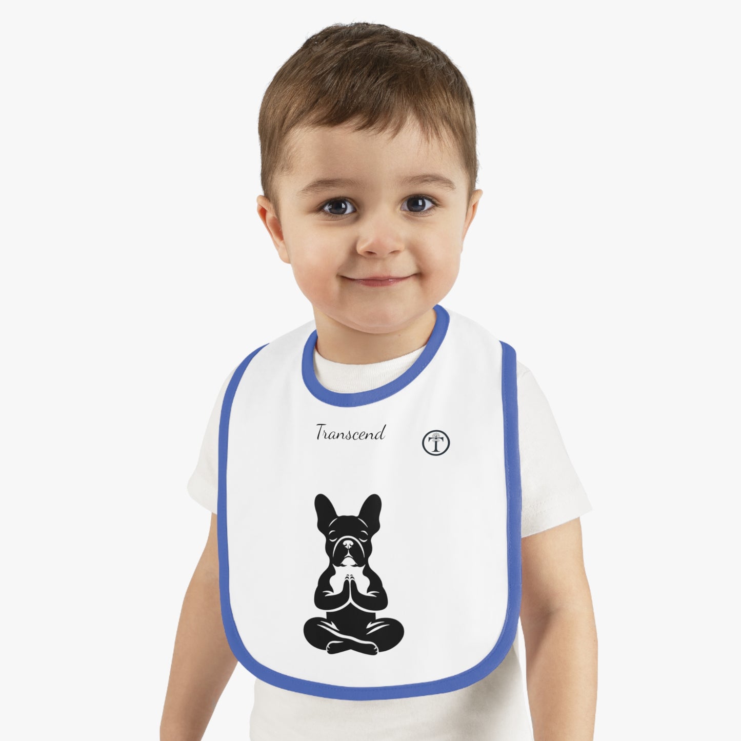 Baby Contrast Trim Jersey Bib