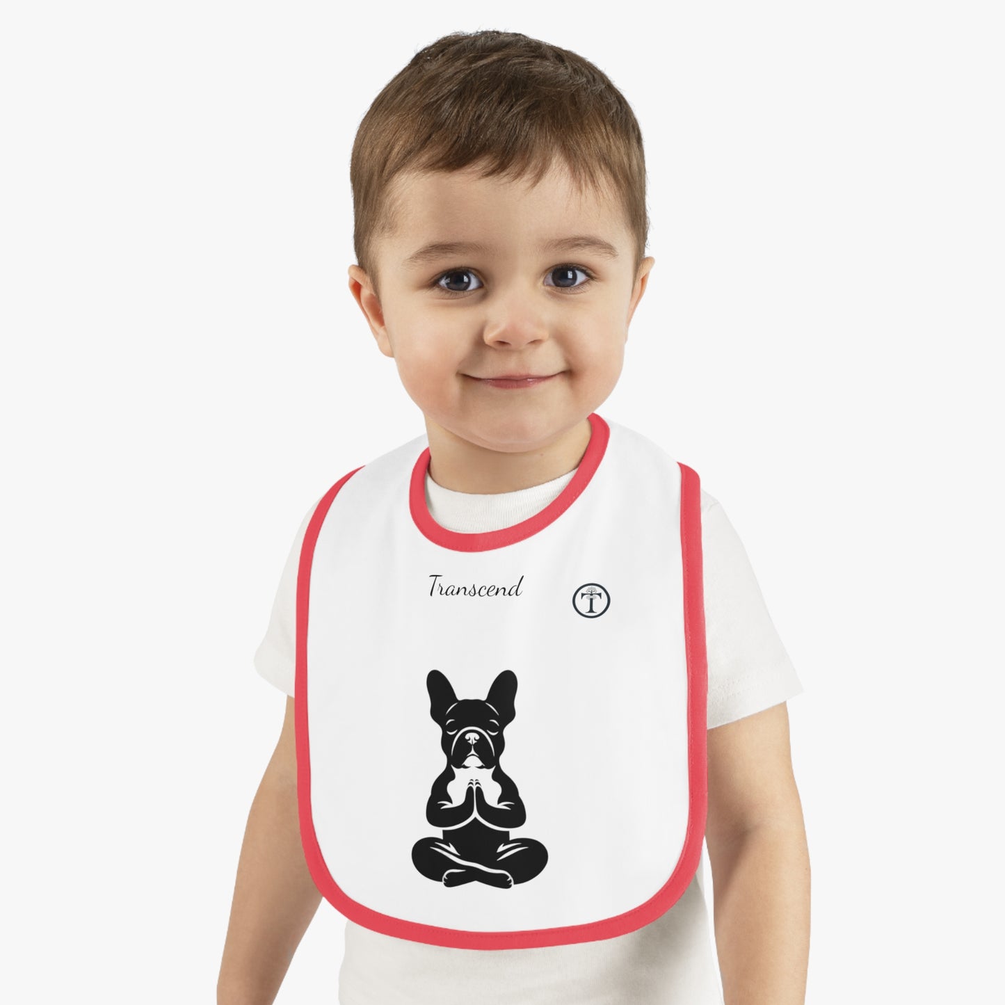 Baby Contrast Trim Jersey Bib