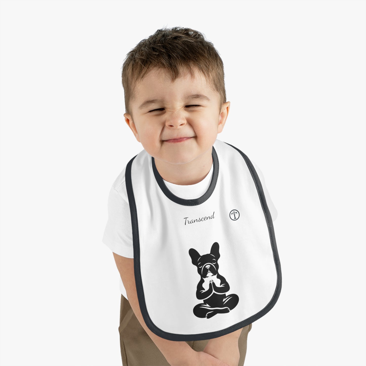 Baby Contrast Trim Jersey Bib