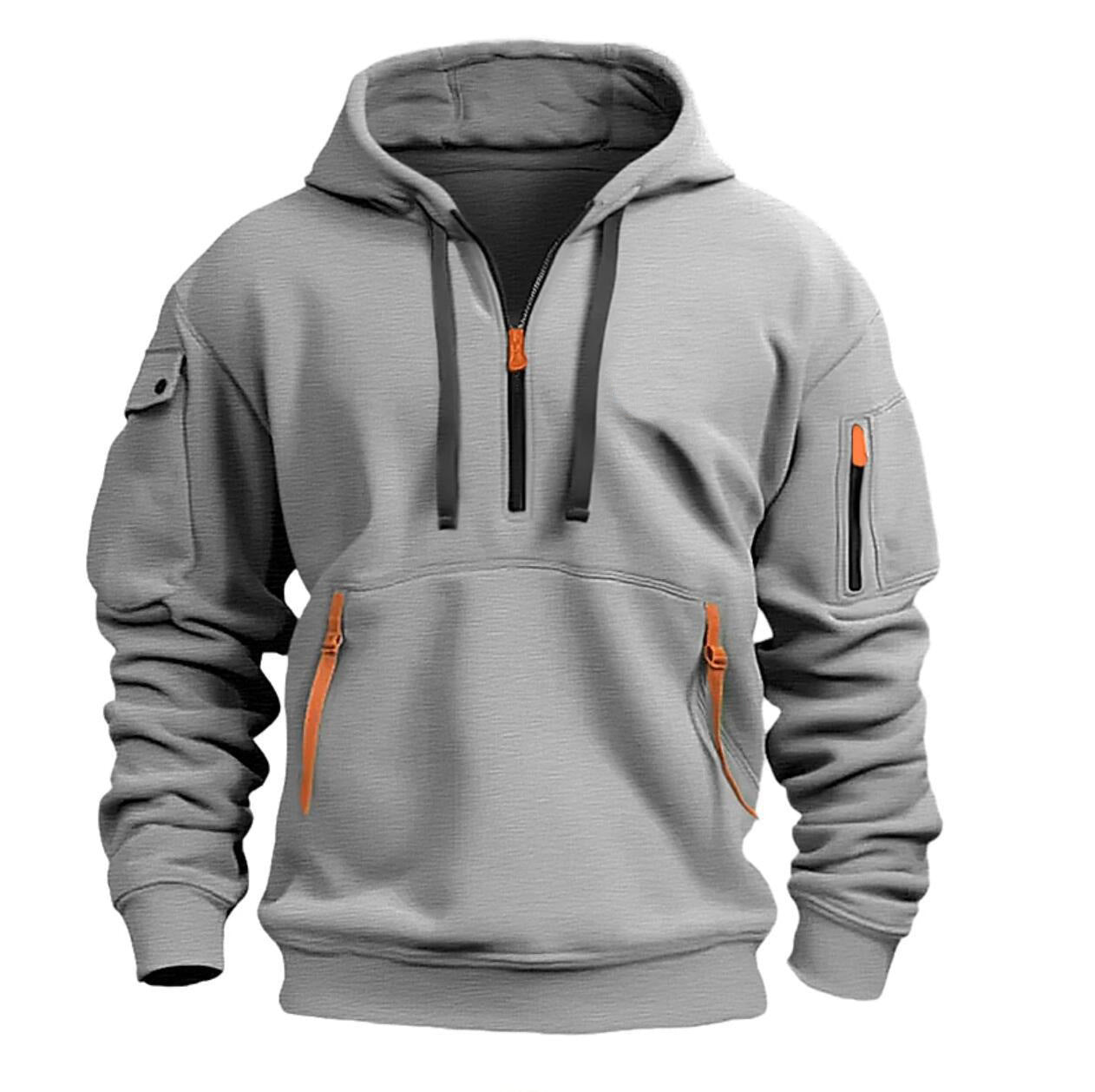 Cotton Dropped Shoulder Hooded Sweatshirt Men's Women's Plus Size Loose Pullover Fashion Sweats with pockets